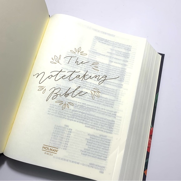 🩷 SOLD 🩷 New Bible Hosanna Revival Dahlias Journaling Single Column Black - Picture 7 of 12